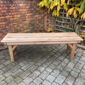 Staffordshire Garden Furniture – Form Bench – Made to fit our 4ft 6inch Table (Available in 2 sizes & as a set with our 6ft/4ft Tables)
